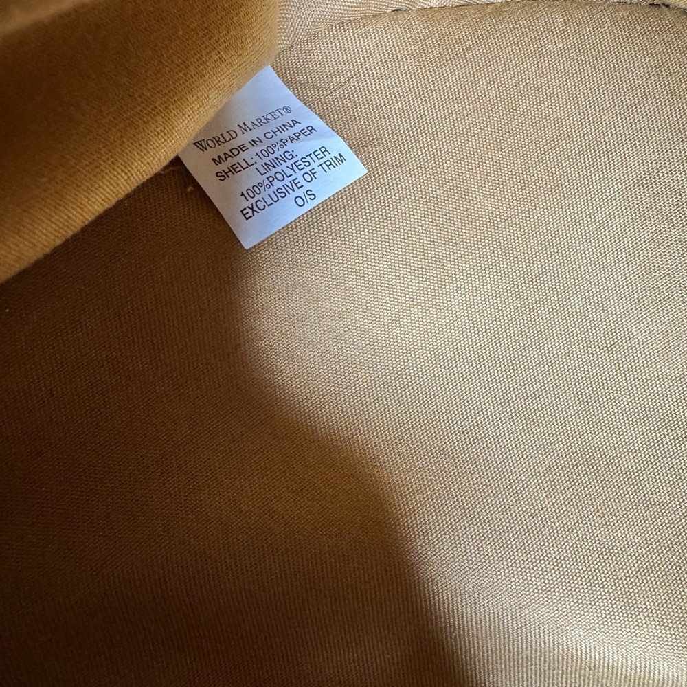 World Market Chic Tan Woven‎ Crossbody Bag - Picture 8 of 8